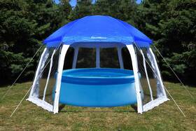 Zastrešenie bazéna SportTeam 500 x 433 x 250 cm biele/modré

 obrázok produktu 1 z 9