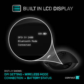 Myš Connect IT CONNECT IT FOR HEALTH DualMode s LCD displejom čierna

 obrázok produktu 8 z 9