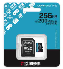 Pamäťová karta Kingston MicroSDXC 256GB U3 UHS-I (200R/160W) + adaptér 

 obrázok produktu 4 z 4