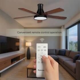 Ventilátor stropný Rohnson R-8155 čierny/hnedý

 obrázok produktu 4 z 11