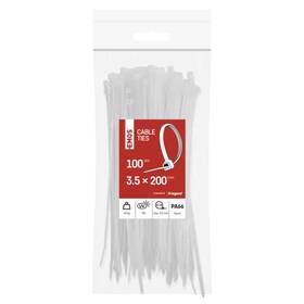 Sťahovacie pásky EMOS 200×3,5MM, 100KS biele

 obrázok produktu 2 z 10