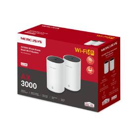 Router Mercusys Halo E85X AX3000 Mesh Wi-Fi 6 (2-pack) biely

 obrázok produktu 5 z 5