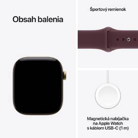 Inteligentné hodinky Apple GPS + Cellular 46 mm žiarivo zlatý titán, burgundsky červený športový remienok - M/L 

 obrázok produktu 6 z 6
