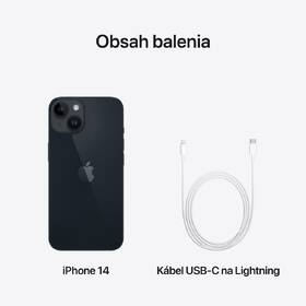 Mobilný telefón Apple iPhone 14 128GB čierny 

 obrázok produktu 8 z 8