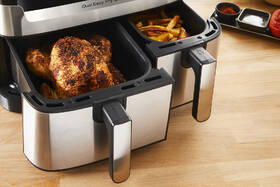 Fritéza teplovzdušná Tefal EY905D10 Dual Easy Fry & Grill 5,2 l + 3,1 l 

 obrázok produktu 3 z 10
