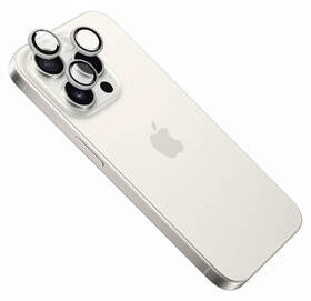 Ochranné sklo šošovky fotoaparátu FIXED Camera Glass na Apple iPhone 15 Pro/15 Pro Max strieborné

 obrázok produktu 2 z 3