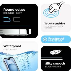 Tvrdené sklo Tempered Glass Protector na Apple iPhone 15 Plus 

 obrázok produktu 3 z 7
