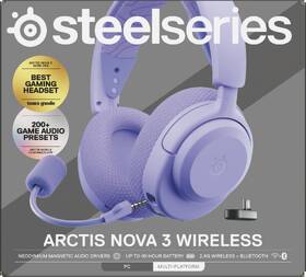 Headset SteelSeries Arctis Nova 3 WL fialový

 obrázok produktu 14 z 16
