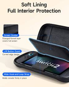 Puzdro JSAUX FlexForm Series Carrying Case - Nintendo Switch 2 čierne

 obrázok produktu 3 z 7