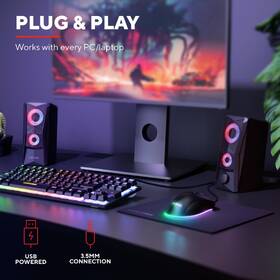 Reproduktory Trust GXT 606 Javv RGB-Illuminated 2.0 Speaker Set čierne

 obrázok produktu 6 z 11