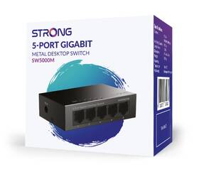 Switch Strong SW5000M 5-Port Gigabit kovový

 obrázok produktu 12 z 12