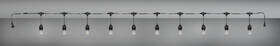 Nástenné svietidlo Reality Chain, 10x E27 LED, 6,5m čierne

 obrázok produktu 1 z 2