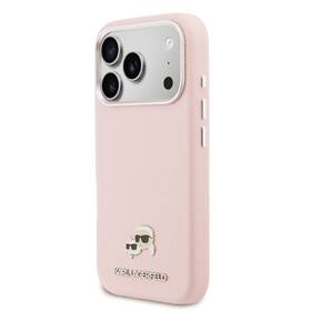 Kryt na mobil Karl Lagerfeld PU Karl and Choupette Heads Pins MagSafe na Apple iPhone 17 Pro ružový

 obrázok produktu 2 z 6