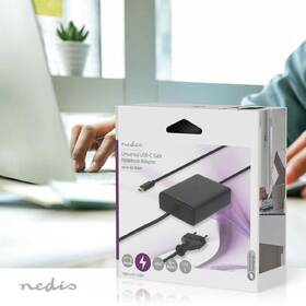 Sieťový adaptér Nedis GaN 45 W, univerzální, USB-C čierny

 obrázok produktu 3 z 4