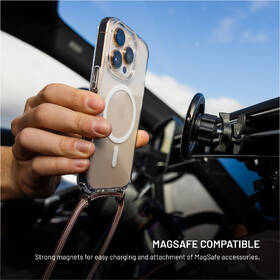 Kryt na mobil FIXED MagPure Neck s ružovou šnúrkou na krk na Apple iPhone Air priehľadný

 obrázok produktu 6 z 8