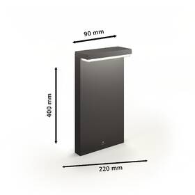 Svietidlo vonkajšie Philips Bustan, 2700 K, 40 cm 

 obrázok produktu 1 z 5