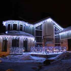 Vianočné osvetlenie ColorWay vonkajšie, 192 LED, 220V AC, 6× 0,6m, studená biela 

 obrázok produktu 18 z 19