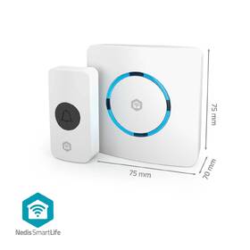Zvonček bezdrôtový Nedis SmartLife, Wi-Fi biely

 obrázok produktu 10 z 13