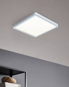 LED stropné svietidlo Eglo Fueva 5, štvorec, 28,5 cm, teplá biela, IP44 chróm

 obrázok produktu 1 z 2