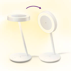 Stolná lampa WiZ Portrait, Wi-Fi, Matter biela

 obrázok produktu 2 z 12