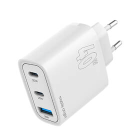 Nabíjačka do siete Mobile Origin 1x USB-A/2x USB-C GaN 40W biela

 obrázok produktu 1 z 11