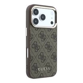 Kryt na mobil Guess 4G Gold Frame MagSafe na Apple iPhone 18 Pro hnedý

 obrázok produktu 2 z 6