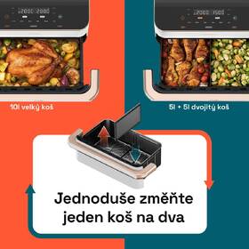 Fritéza teplovzdušná COSORI TF101S Dual Blaze TwinFry, 10 l biela

 obrázok produktu 22 z 33