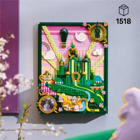 Stavebnica LEGO® Wicked 75685 Nástenné umenie: Emerald City 

 obrázok produktu 6 z 9