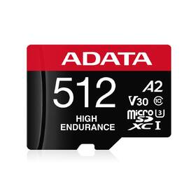 Pamäťová karta ADATA High Endurance Micro SDXC 512GB UHS-I (100R/85W) + adaptér 

 obrázok produktu 1 z 3