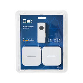 Zvonček bezdrôtový Geti GWD207 W biely

 obrázok produktu 1 z 2