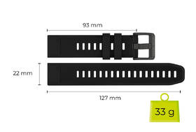 Remienok Mobile Origin Easy Strap Watch 22mm čierny

 obrázok produktu 3 z 6