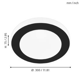 LED stropné svietidlo Eglo LED Carpi čierne/biele

 obrázok produktu 1 z 2