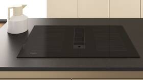 Indukčné varné dosky s odsávaním Whirlpool WVHF83BB FKIT čierna farba
