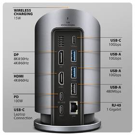 Dokovacia stanica Axagon Wireless Charging 9in1 hliník

 obrázok produktu 2 z 8
