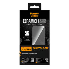 Tvrdené sklo PanzerGlass Ceramic II na Apple iPhone 18 Pro/17 Pro s bezprašným instalačním boxem čierne

 obrázok produktu 5 z 6