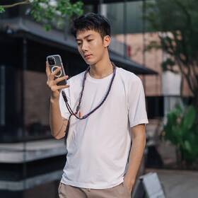Popruh na krk PGYTECH LinkGo Phone Photography Strap Braided sivý/fialový

 obrázok produktu 1 z 2