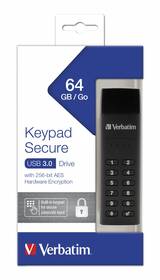 USB flashdisk Verbatim Keypad Secure, 64GB USB 3.0 čierny

 obrázok produktu 11 z 11