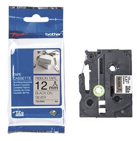 Papierový štítok Brother TZE-R931 čierna na strieborné, 12 mm 

 obrázok produktu 1 z 4