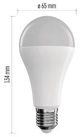 Inteligentná žiarovka EMOS GoSmart A65 14 W E27 ZigBee RGBCCT 

 obrázok produktu 3 z 4