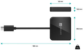 USB Hub Connect IT USB-C/USB-C, HDMI, USB 3.0 čierny

 obrázok produktu 2 z 4