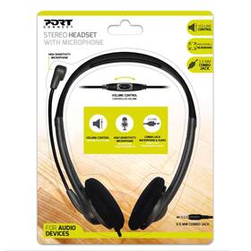 Headset PORT CONNECT Stereo 3,5 mm jack čierny

 obrázok produktu 6 z 6