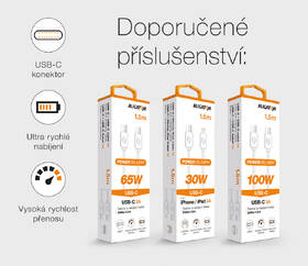 Nabíjačka do siete Aligator GaN, PD 65W, 2xUSB-C + USB biela

 obrázok produktu 4 z 4