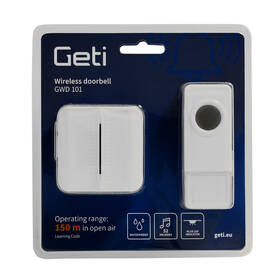 Zvonček bezdrôtový Geti GWD101 mini biely

 obrázok produktu 3 z 4