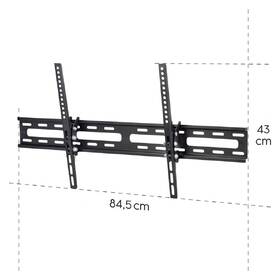 Držiak na TV Hama naklápacie, pre uhlopriečky 37" až 75", nosnosť 60 kg čierny

 obrázok produktu 9 z 13