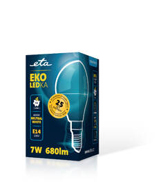 LED žiarovka ETA EKO LEDka mini globe 7W, E14, neutrálna biela 

 obrázok produktu 3 z 3