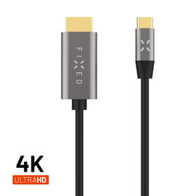 Kábel FIXED USB-C/HDMI 2.0 4K60Hz, 2m čierny/sivý

 obrázok produktu 1 z 10