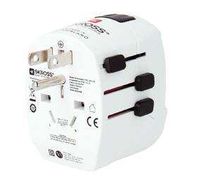Cestovný adaptér SKROSS pre celý svet, USB/USB-C 45W biely

 obrázok produktu 5 z 8