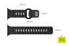 Remienok Mobile Origin Strap III na Apple Watch 44/45/46/49mm čierny

 obrázok produktu 11 z 12