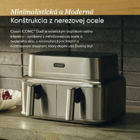 Fritéza teplovzdušná COSORI Iconic Dual CAF-SE901S-CEU, 8,6 l nerez

 obrázok produktu 4 z 10