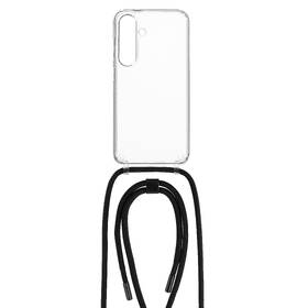 Kryt na mobil FIXED Pure Neck s čiernou šnúrkou na krk na Samsung Galaxy S24 priehľadný

 obrázok produktu 1 z 3